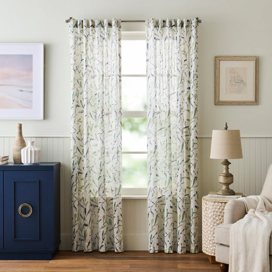 Martha Stewart Vernon Curtain Panel Paar