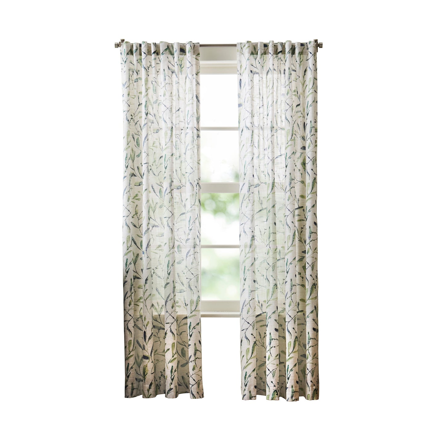 Martha Stewart Vernon Curtain Panel Paar