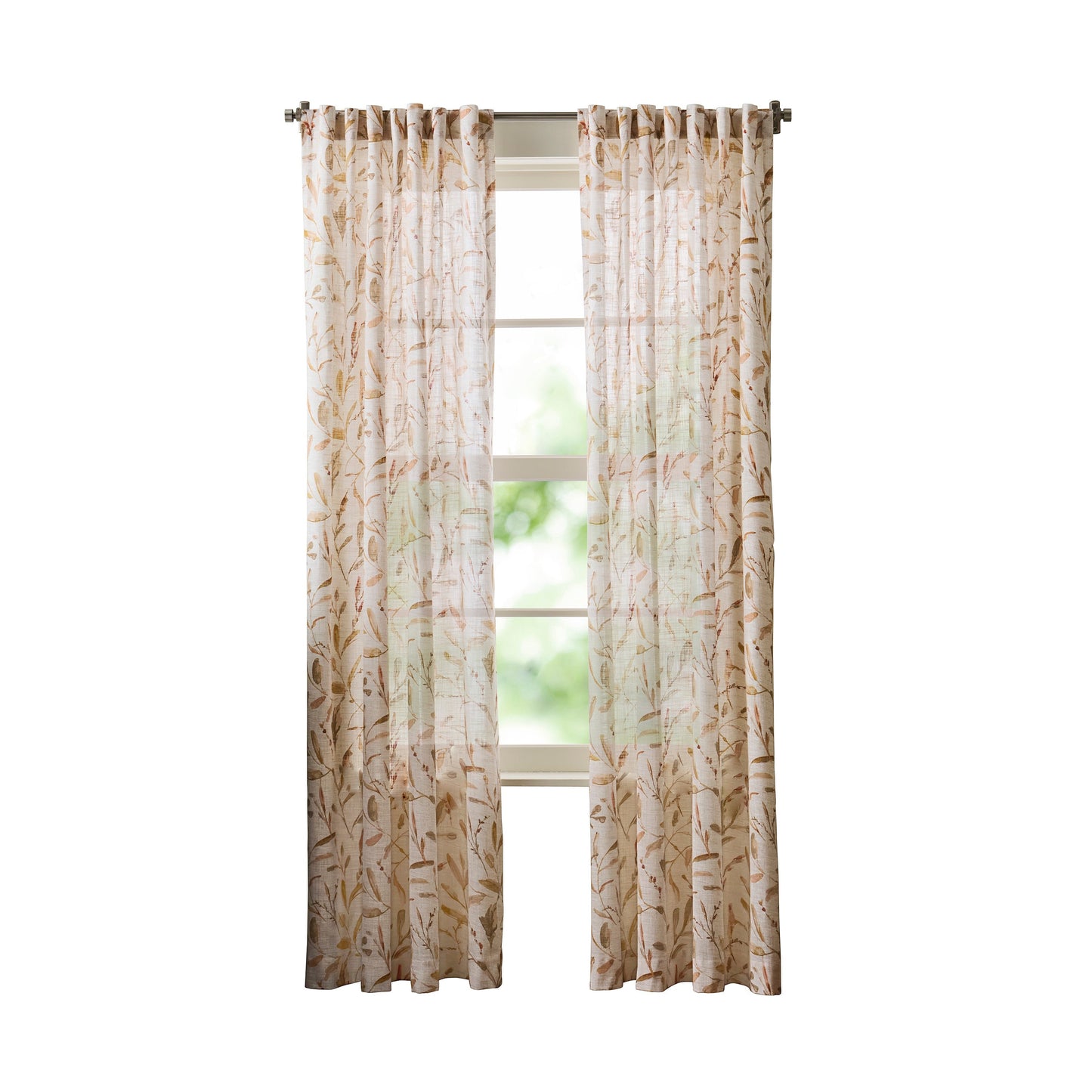 Martha Stewart Vernon Curtain Panel Paar