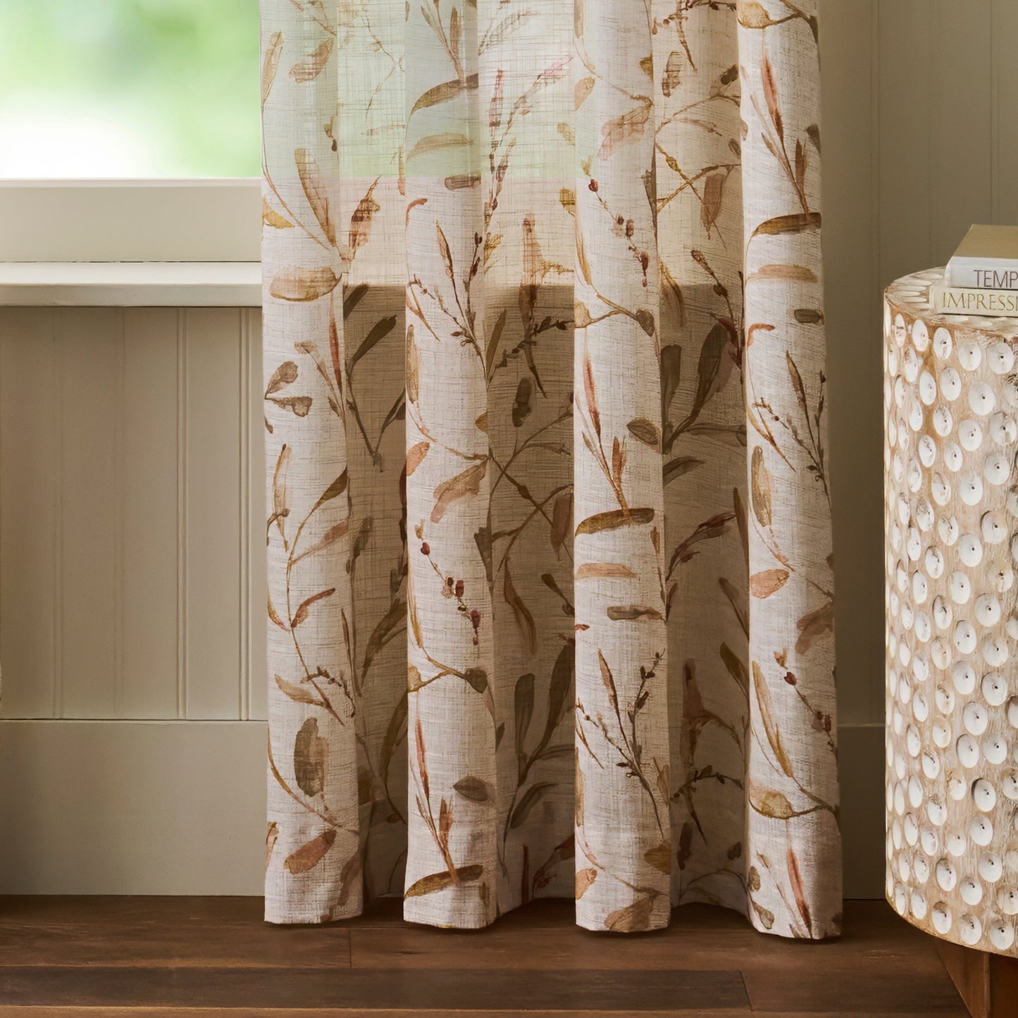 Martha Stewart Vernon Curtain Panel Paar