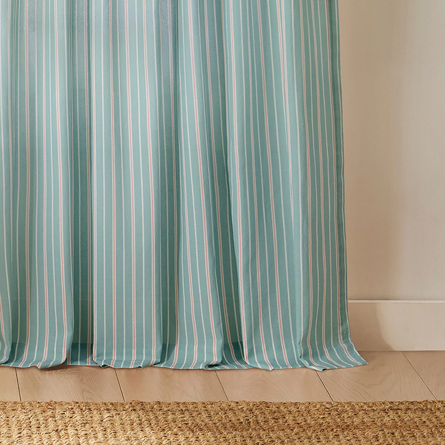Peri Home Marina Stripe Vorhang Panel Paar und Tote Bag Set