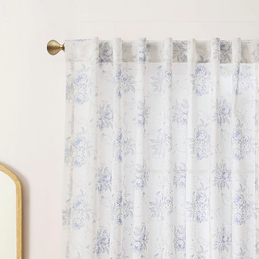 Peri Home Erbstück Rose Curtain Panel Paar und Tote Bag Set