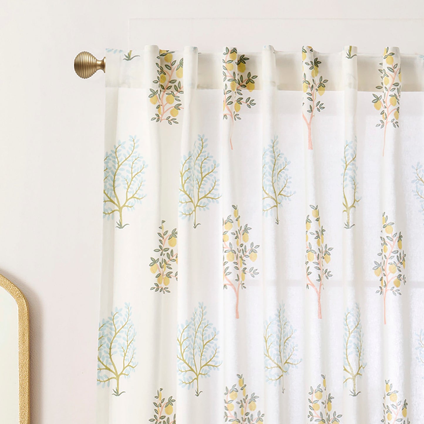 Peri Home Trees Vorhang Panel Paar und Tote Bag Set