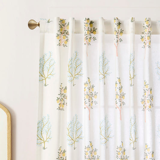 Peri Home Trees Vorhang Panel Paar und Tote Bag Set