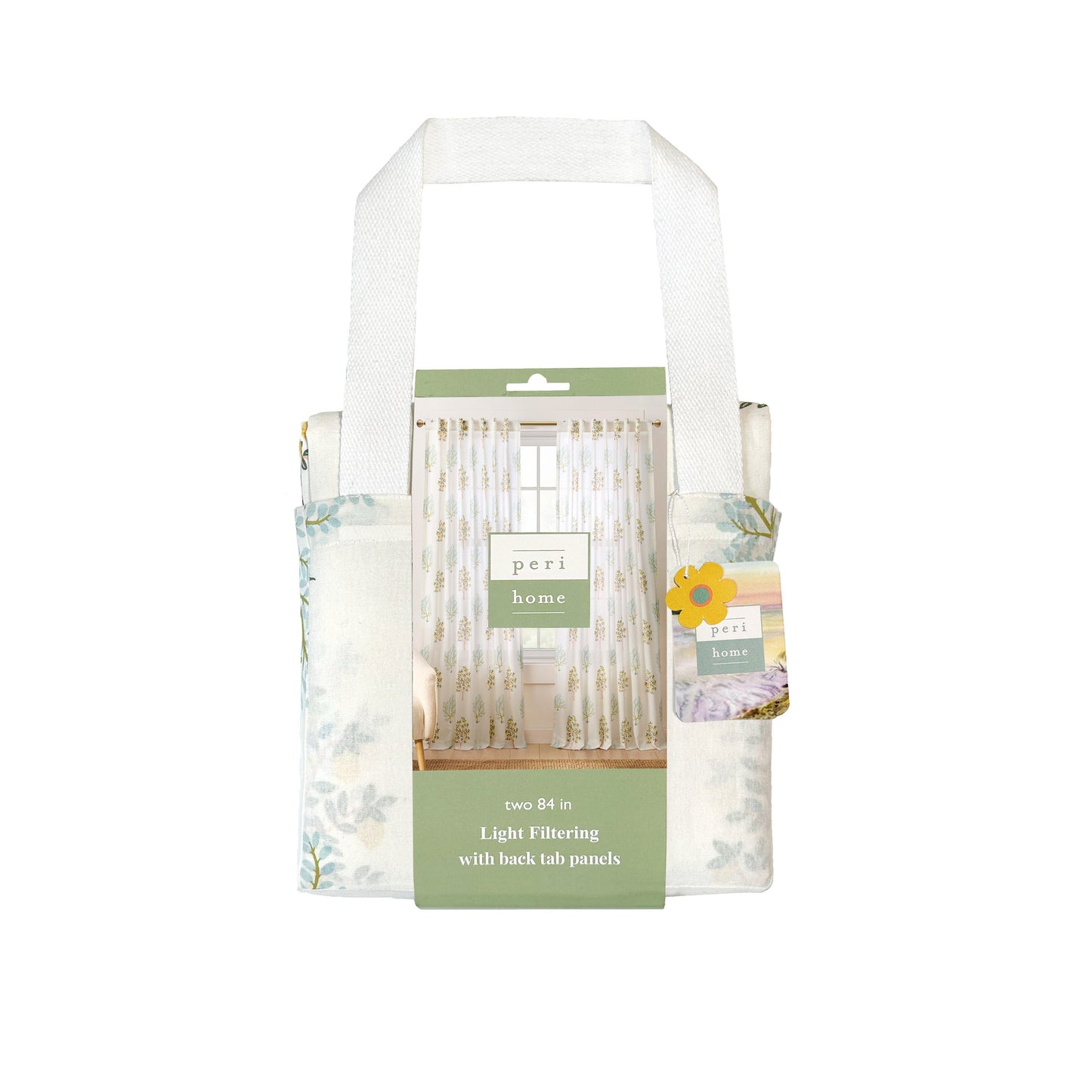 Peri Home Trees Vorhang Panel Paar und Tote Bag Set