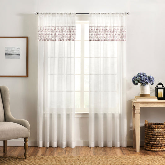 Martha Stewart Fairford Curtain Panel Paar