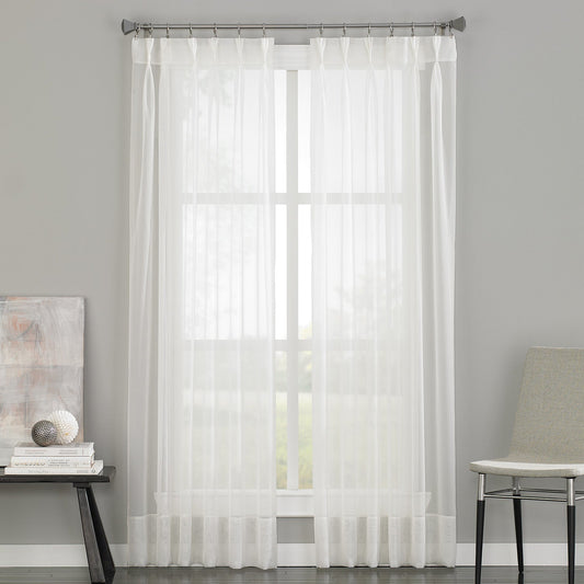 Vorhangarbeiten Soho Voile Pinch Pleat Fenstervorhang