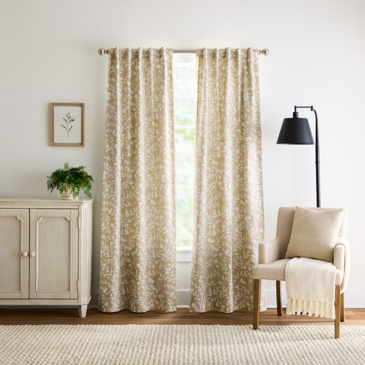 Martha Stewart Amelia Blackout Curtain, Set von 2 Panels