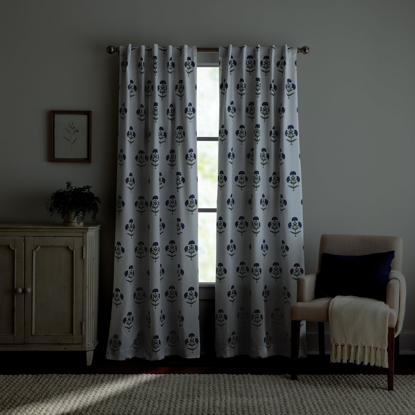Martha Stewart Ayana Blackout Curtain, Set von 2 Panels
