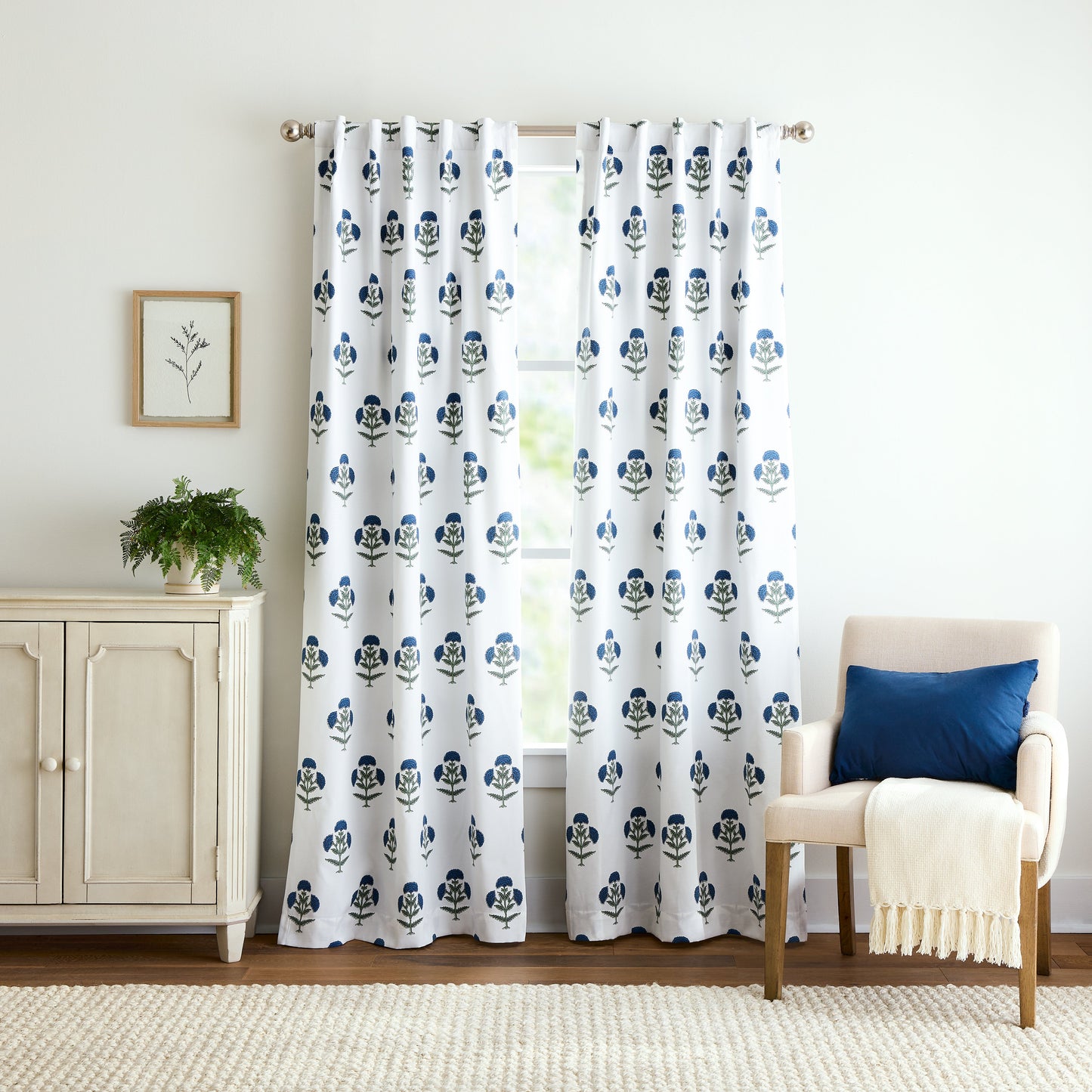 Martha Stewart Ayana Blackout Curtain, Set von 2 Panels