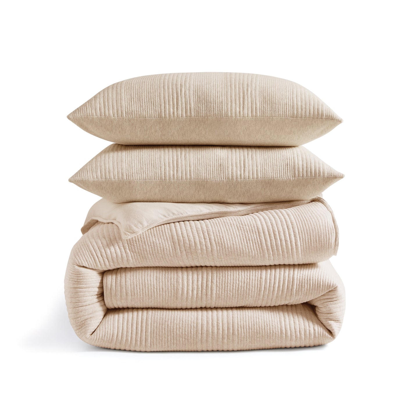 DKNY Reines Ribbed Jersey Comforter Set