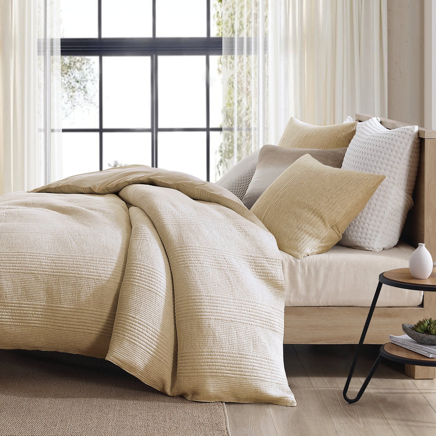 DKNY Reines Ribbed Jersey Comforter Set
