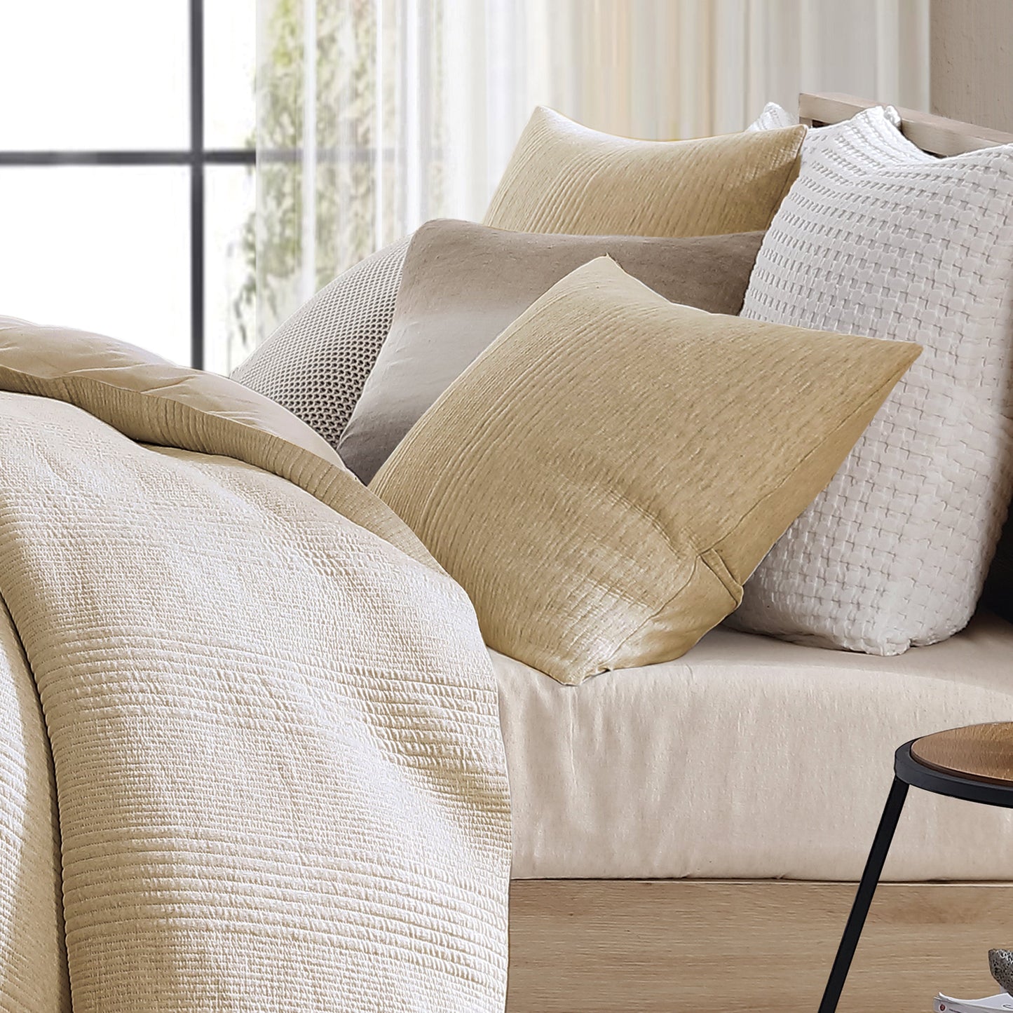 DKNY Reine Ribbed Jersey Duvet Set