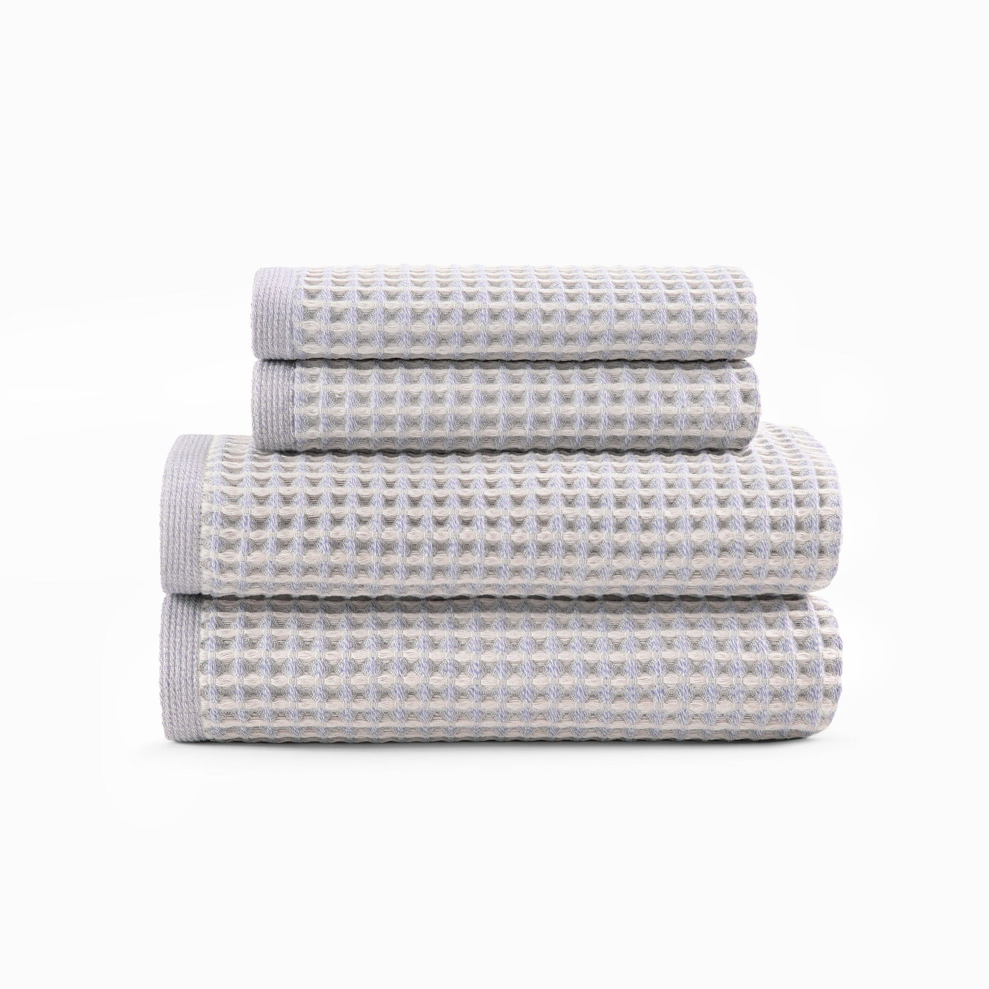 DKNY PURE Yarn Dyed Waffel Ungebleichtes Baumwollbad & Handtuch Set
