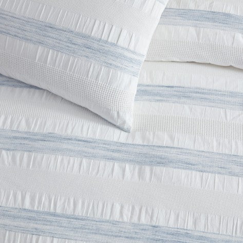 DKNY Waffelstreifen Jacquard-Duvet-Set