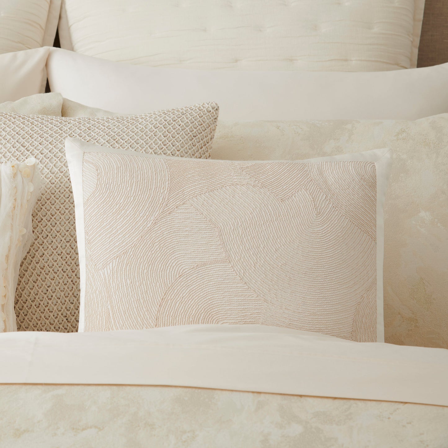 Donna Karan Home Cord Swirl Dekoratives Kissen, 20 'x 20'
