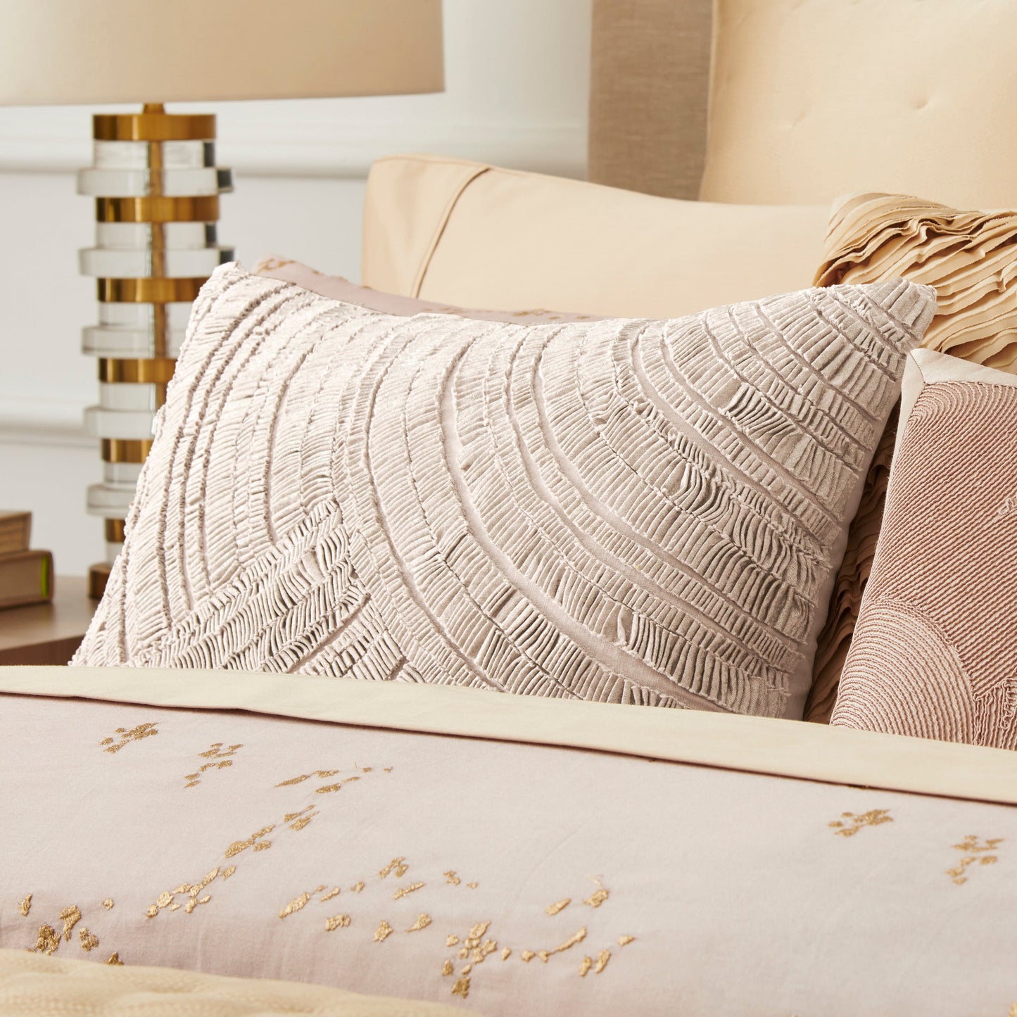 Donna Karan Home Folie gedruckt und texturiert Dekorative Kissen, 16 'x 20'