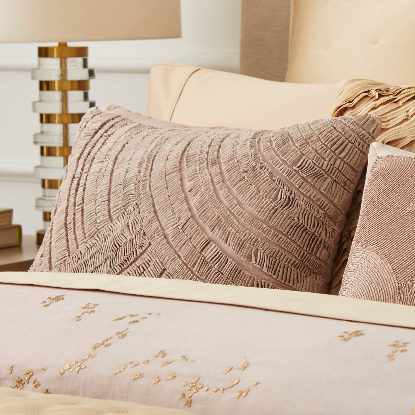 Donna Karan Home Folie gedruckt und texturiert Dekorative Kissen, 16 'x 20'