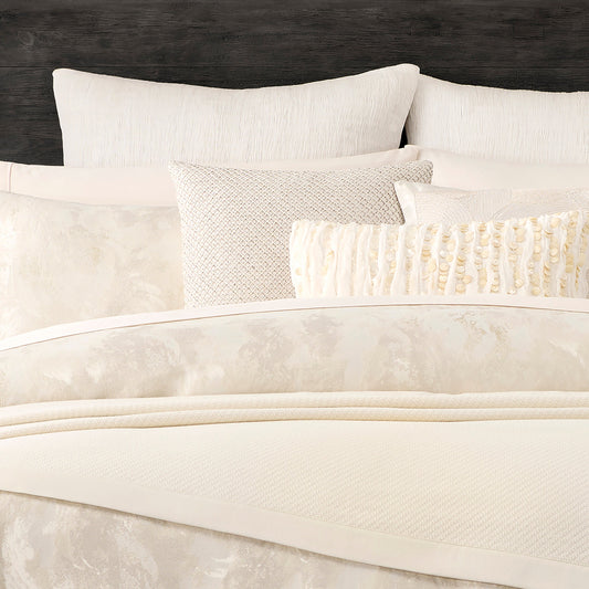 Donna Karan Home Beaded Netting Dekoratives Kissen, 18' x 18'