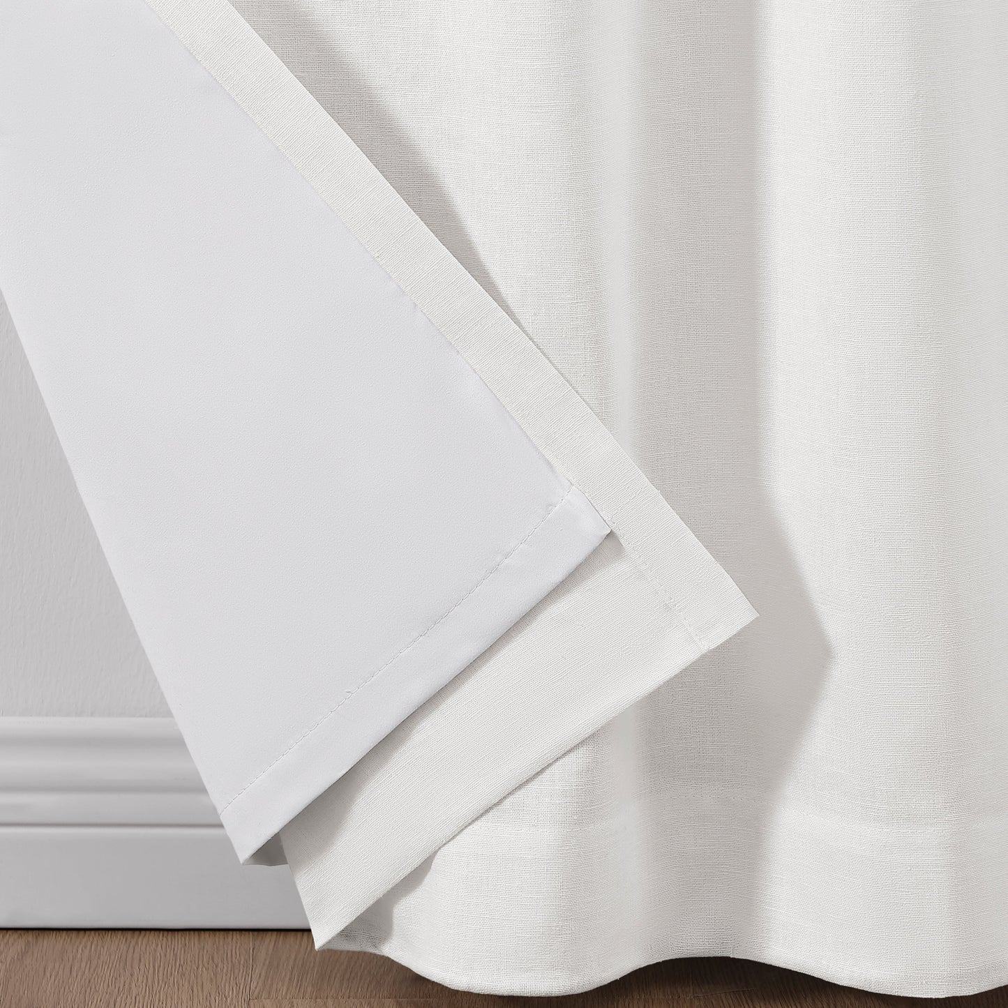 Martha Stewart Lido Linen Blackout Curtain Panel Paar