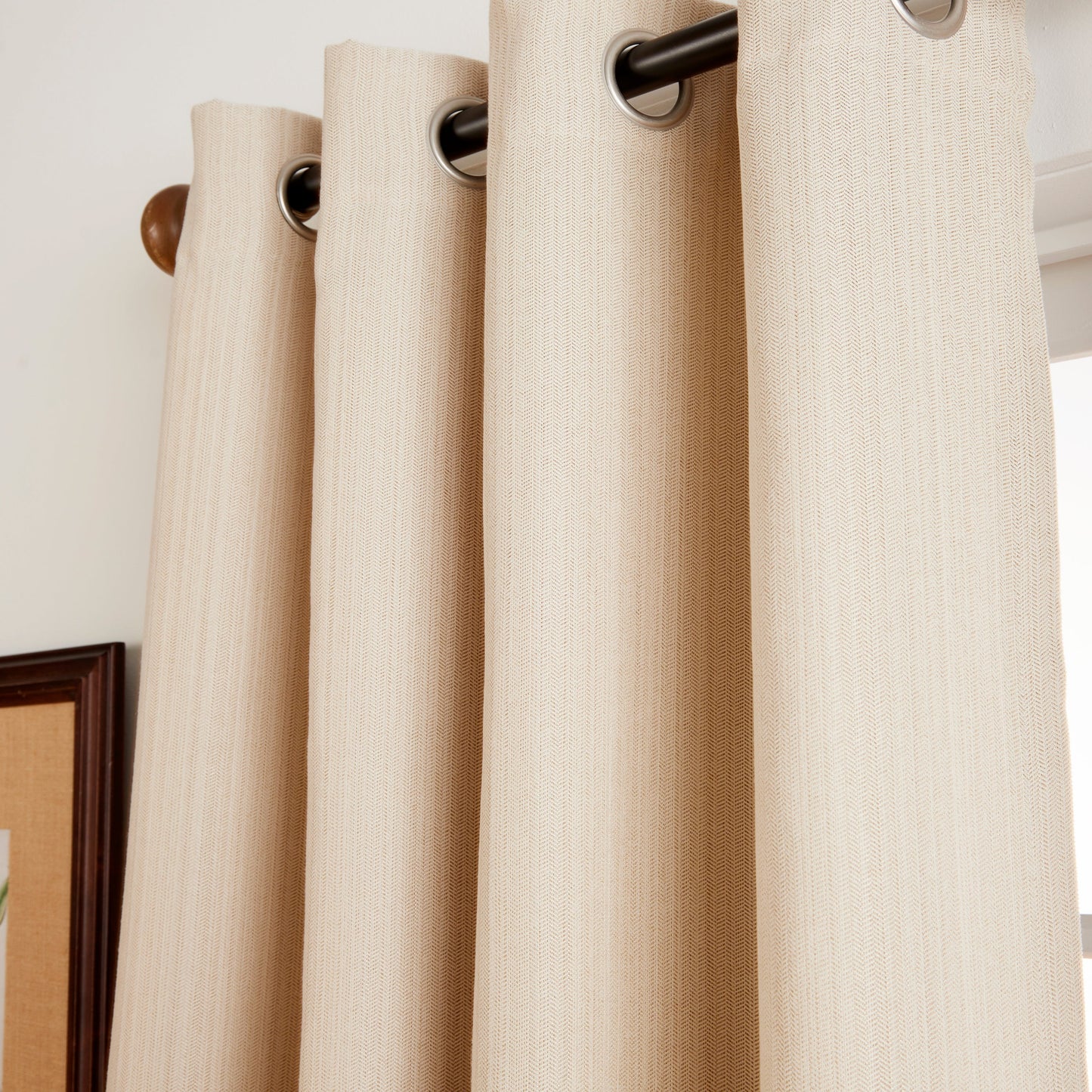 Martha Stewart Reed Grommet Blackout Curtain Panel