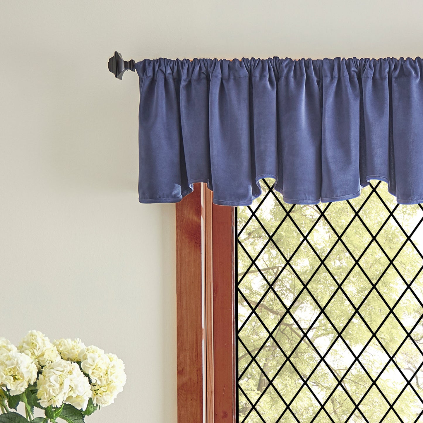 Martha Stewart Lucca Velvet Valance