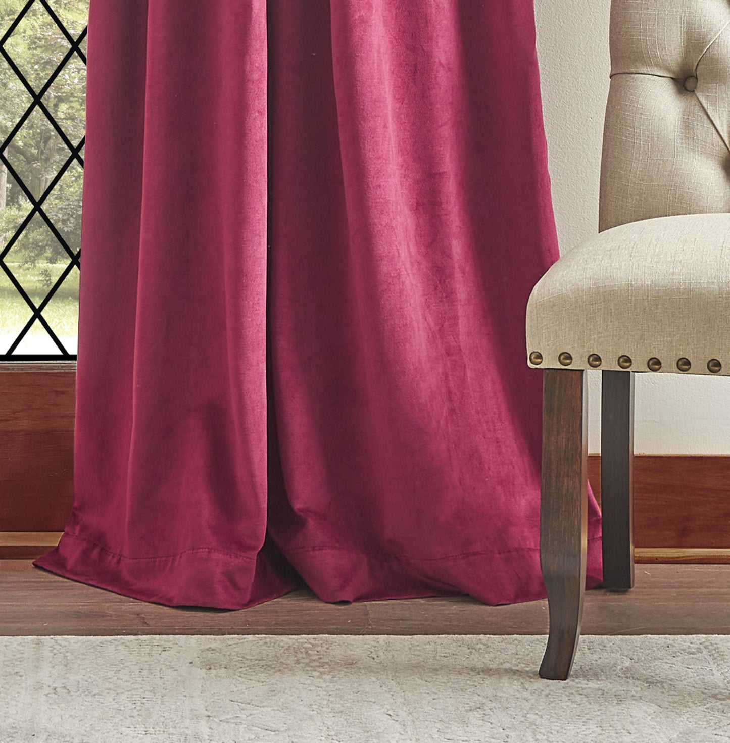 Martha Stewart Lucca Velvet Blackout Curtain Panel