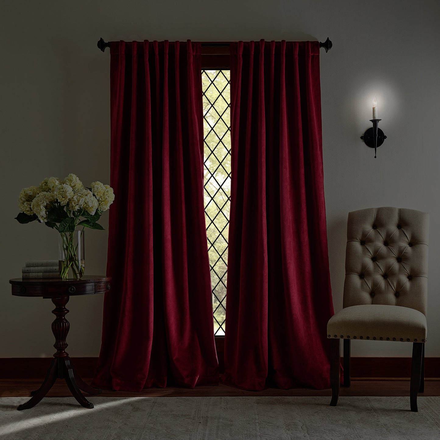 Martha Stewart Lucca Velvet Blackout Curtain Panel