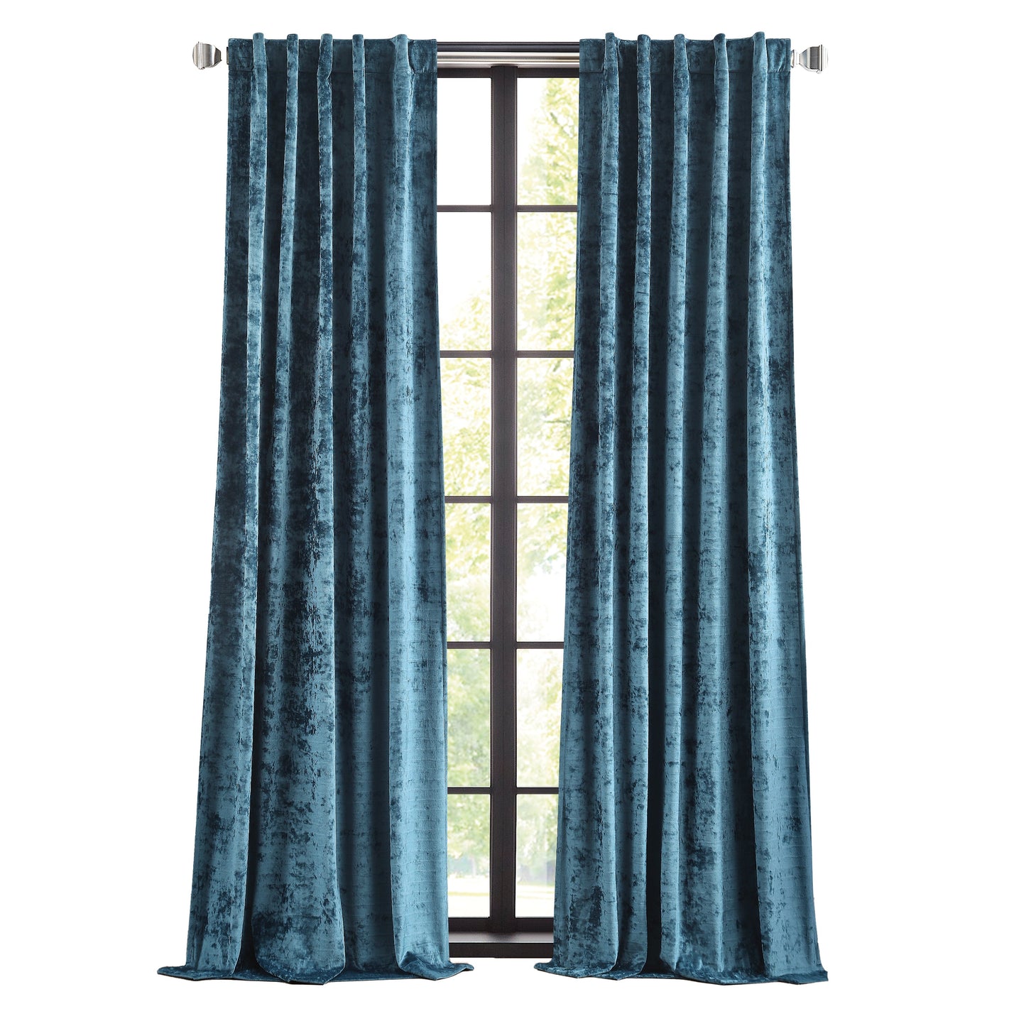 Martha Stewart Wave Prägte Vorhang-Panel-Paar