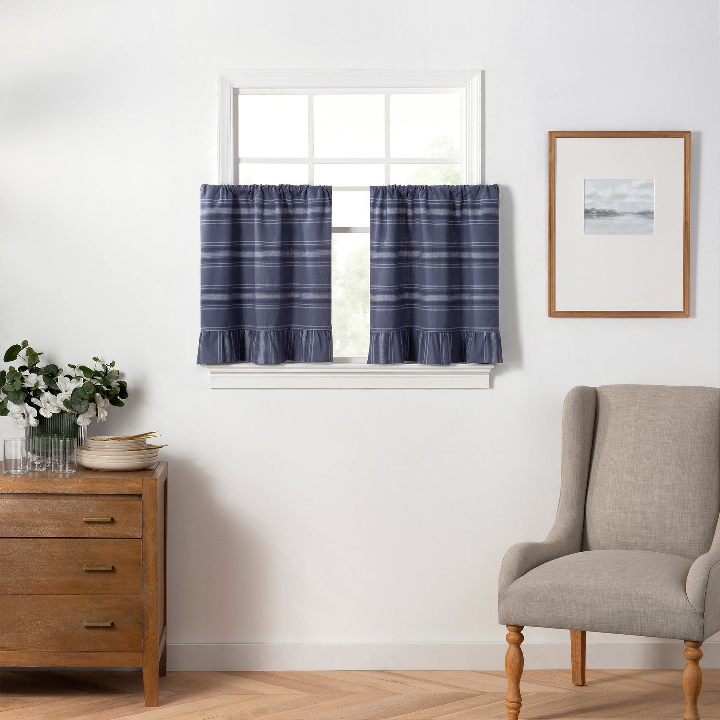 Martha Stewart Ruffle Stripe Tier Set