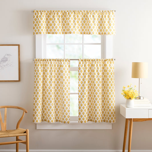 Vorhangwerke Kiara Valance und Tiers Set