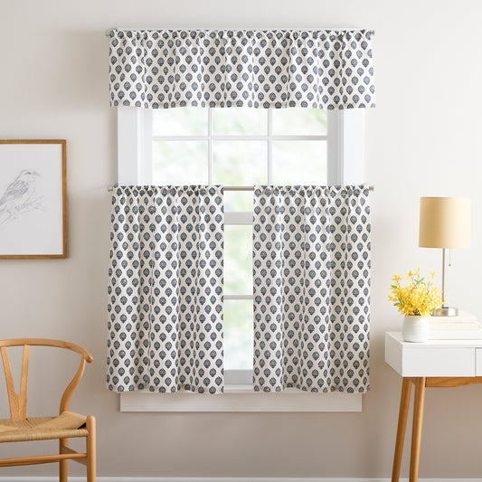 Vorhangwerke Kiara Valance und Tiers Set