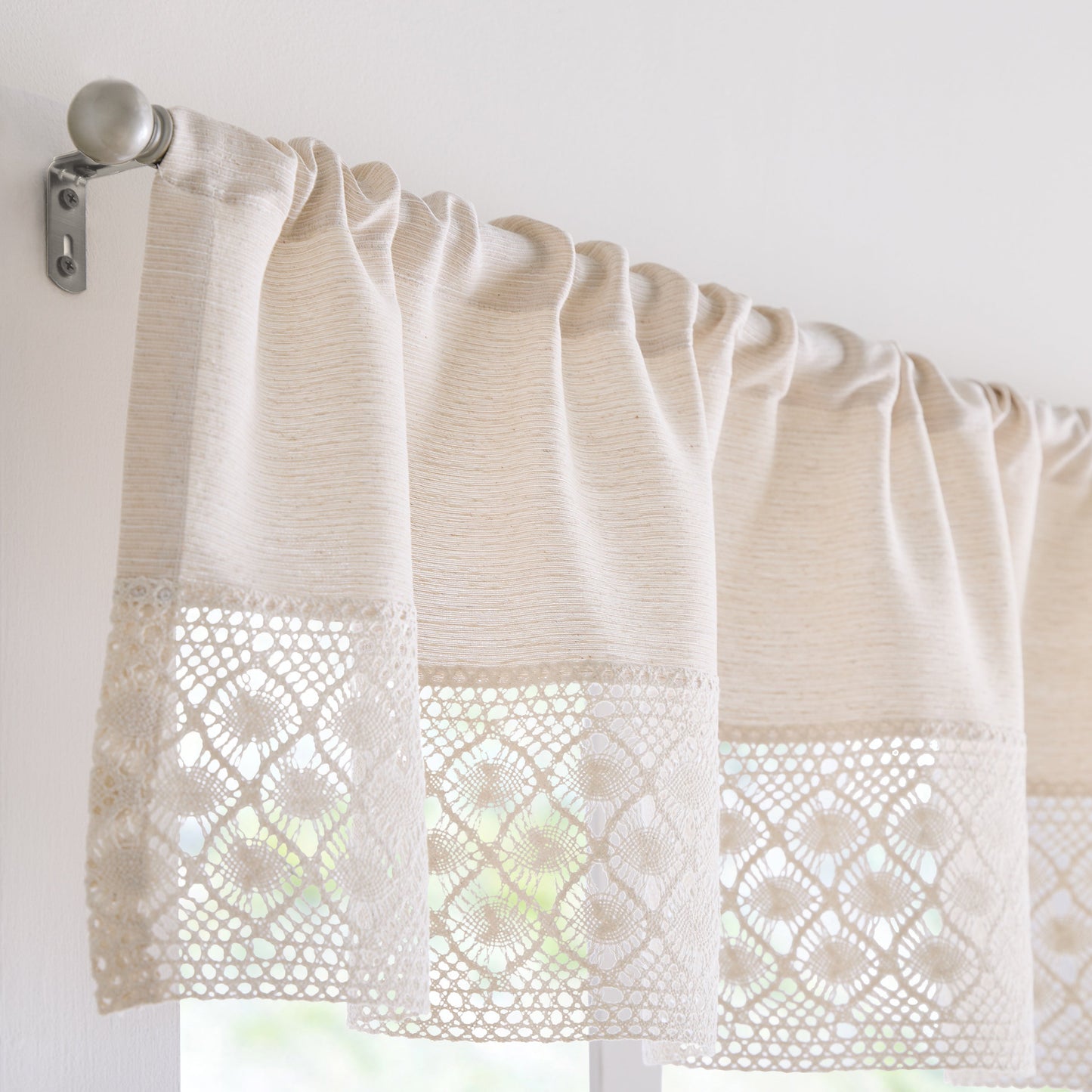 Peri Home Bahia 3-Piece Valance & Tiers Set