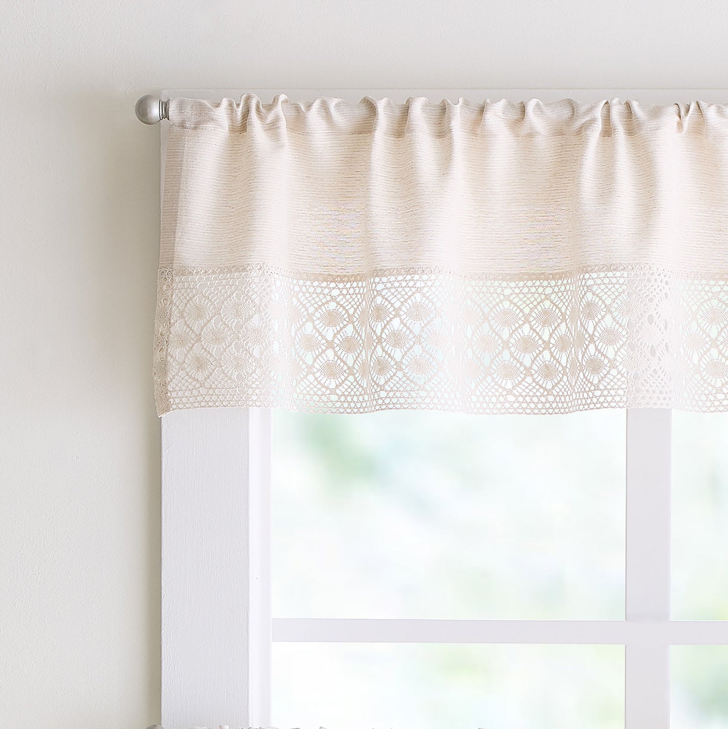 Peri Home Bahia 3-Piece Valance & Tiers Set