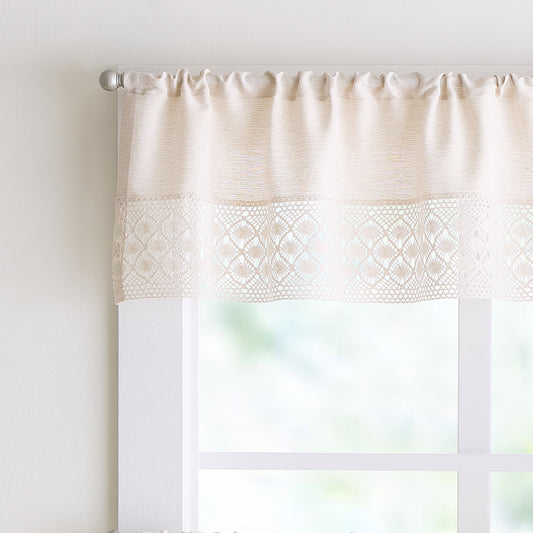 Peri Home Bahia 3-Piece Valance & Tiers Set