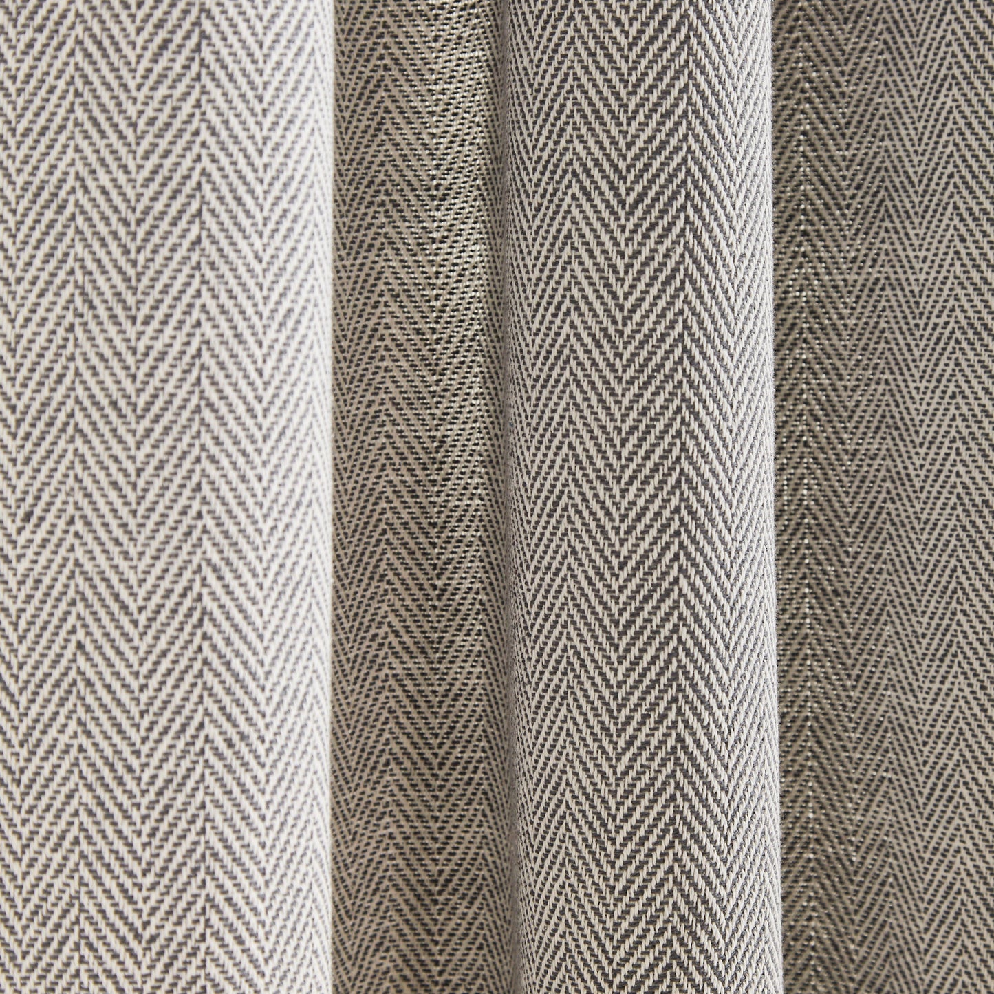Peri Home Herringbone Backtab Curtain, Set von 2 Panels