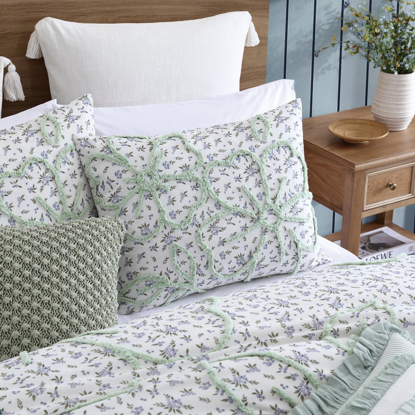 Peri Home Blaubeer-Chenille-Duvet-Set