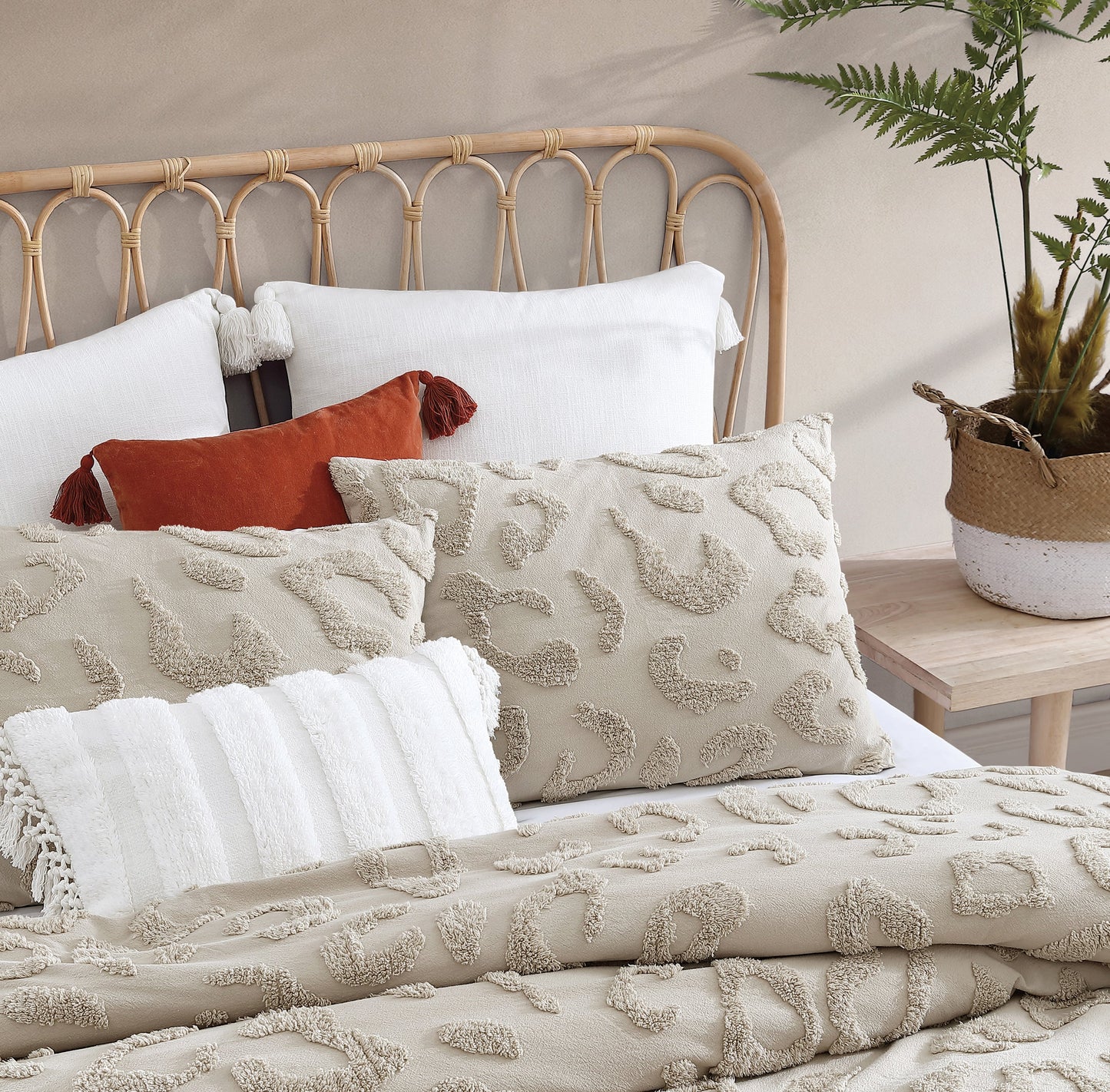 Peri Home Chenille Leopard Duvet Set