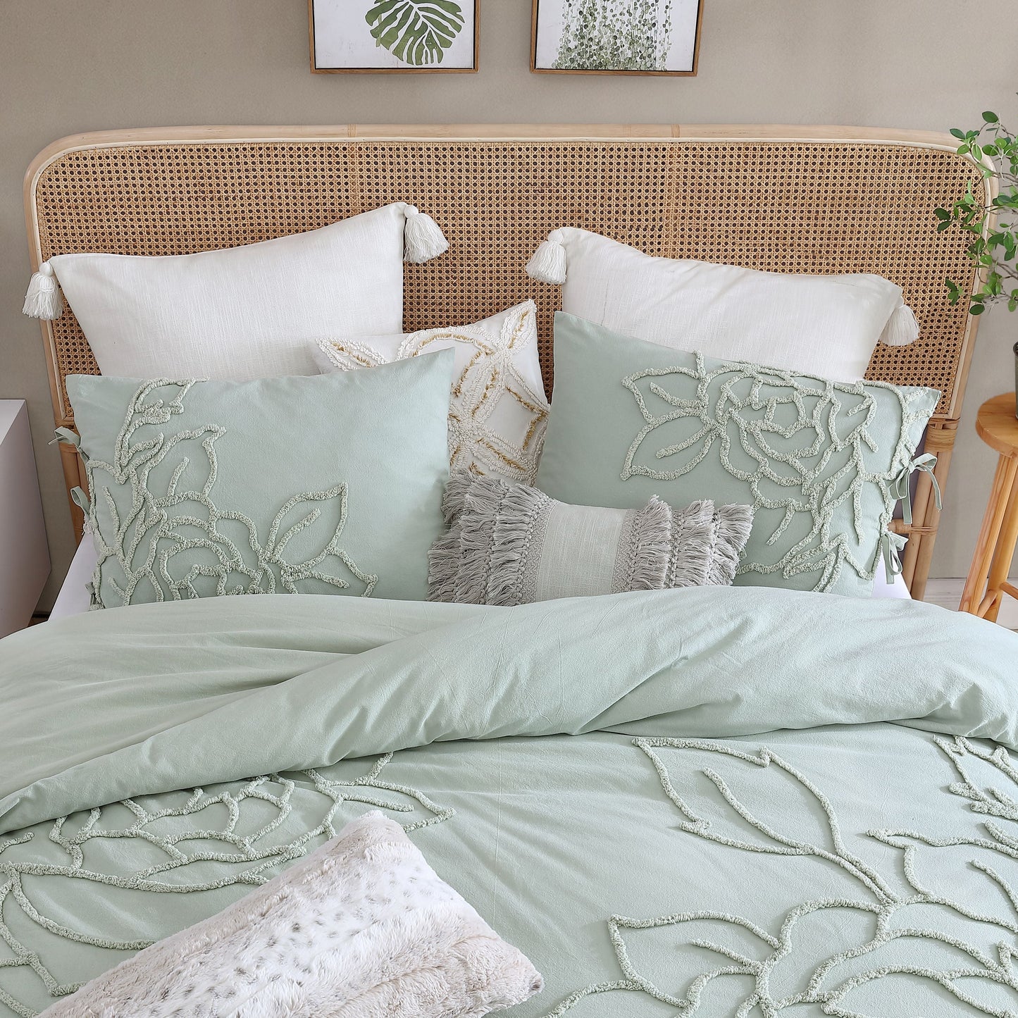 Peri Home Chenille Rose Duvet Set