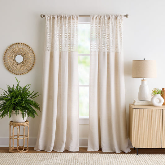Peri Home Bahia Vorhang, Set von 2 Panels