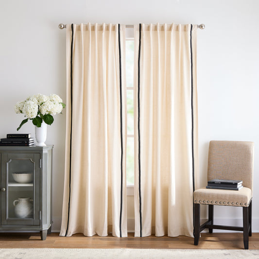 Martha Stewart Annika Vorhang, Set von 2 Panels