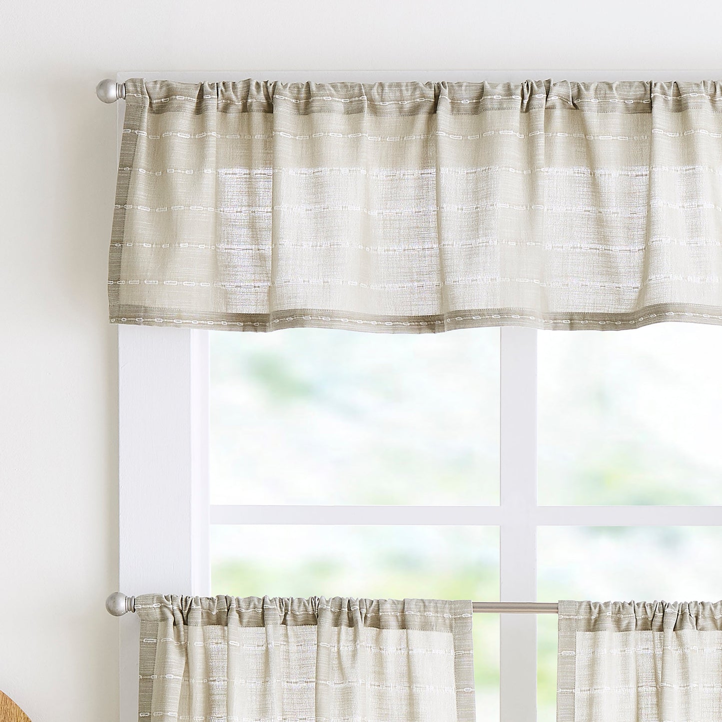 Martha Stewart Ava 3-Piece Valance & Tiers Set