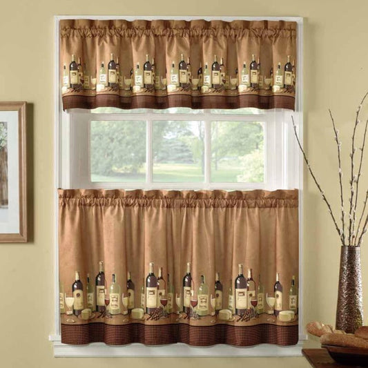 Curtainworks Weine Valance & Tier 3pc Set