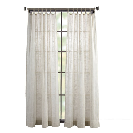 DKNY Classic Linen Jute Curtain Panel Paar