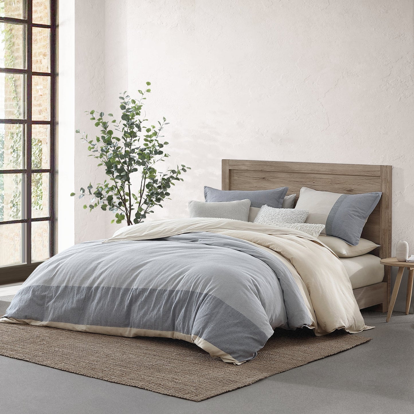 DKNY Reines recyceltes Colorblock Duvet Set