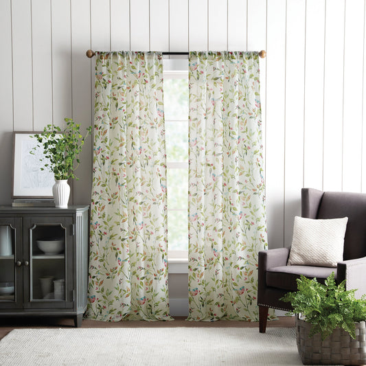 Martha Stewart Kensington Garden Print Vorhang-Paar