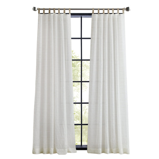 DKNY Antigua Jute Curtain Panel Paar