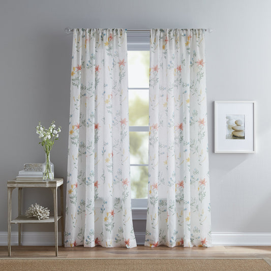 Vorhangwerke Primavera Crushed Voile Vorhang Panel-Paar