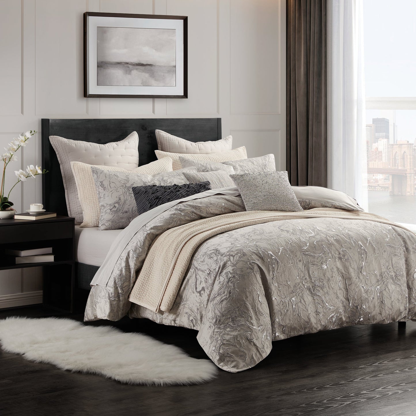 Donna Karan Home Liquid Marble Duvet Sammlung