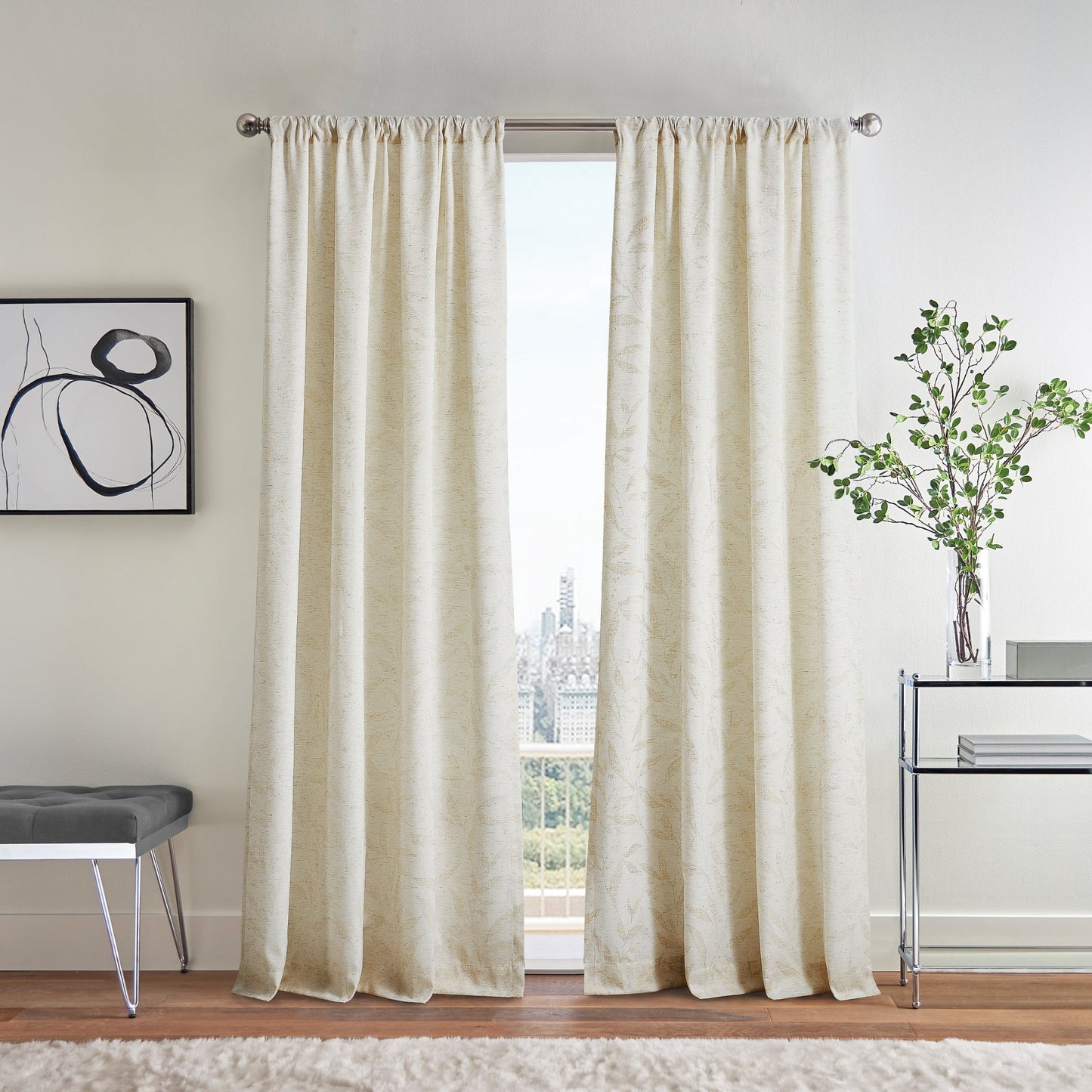 Martha Stewart Metallic verlässt Poletop Panel Pair